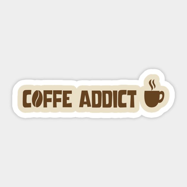coffe addict Sticker by EmreDesign